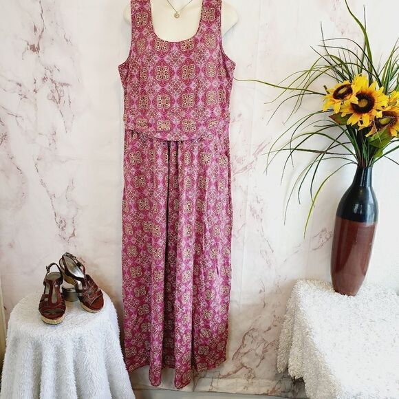 Sahalie pretty pink print maxi dress - Picture 2 of 9
